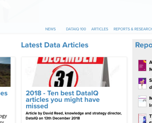 data iq website screenshot
