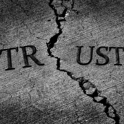 cracked cement image of trust